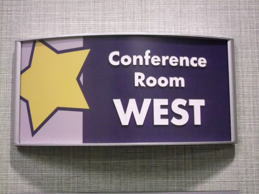 Custom conference room sign for Project Harmony